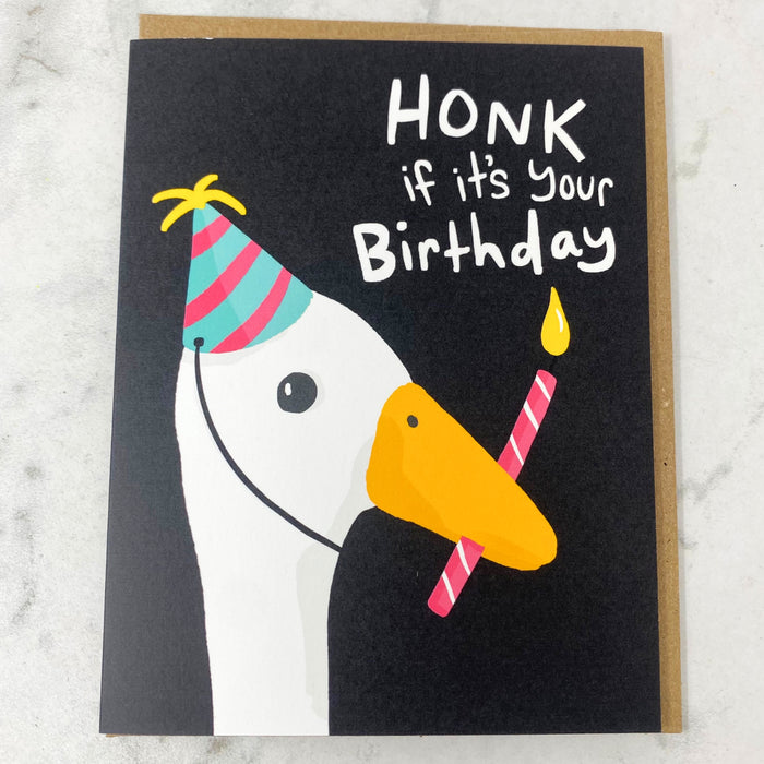 Goose Honk Birthday Card