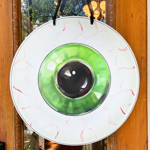Green Spooky Eyeball Halloween Door Hanger Home Malone New Orleans Wholesale