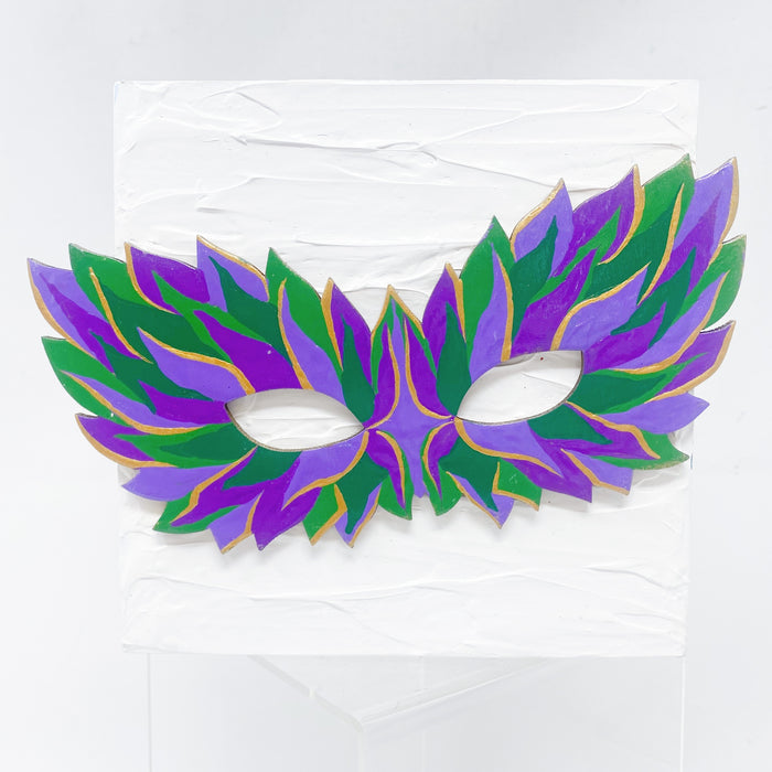 Mask Art: Mardi Gras on White