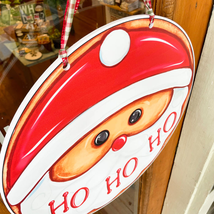 Double Sided Hope You Brought Pie / Santa Cookie Door Hanger