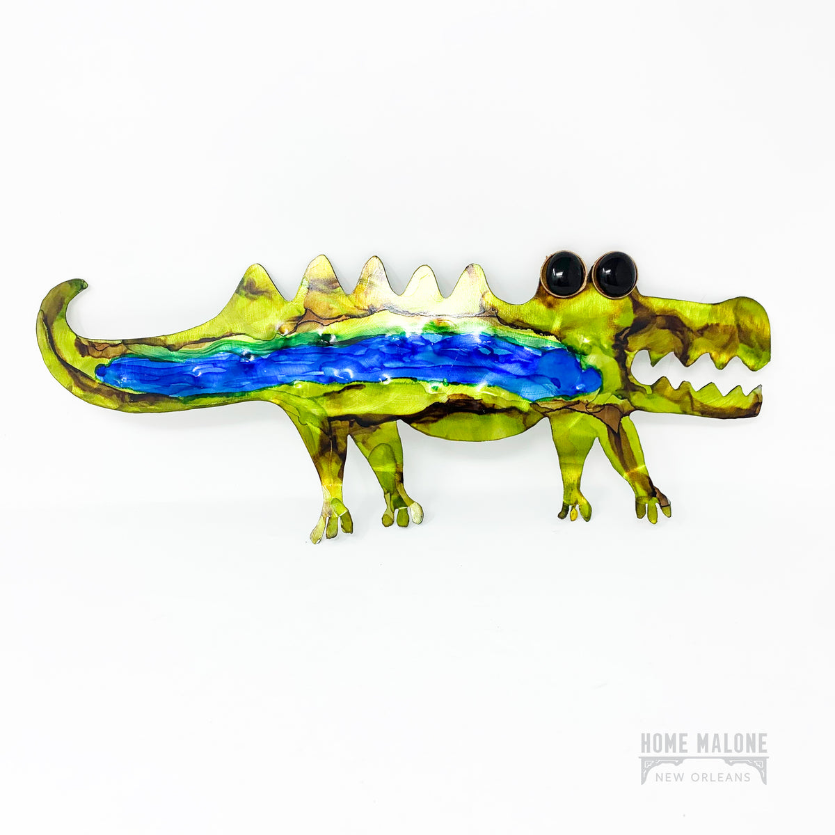 Walking Gator Metal Art: New Orleans Art and Gifts at Home Malone