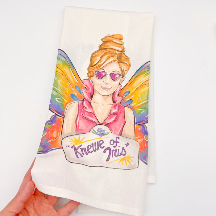 Krewe of Iris Butterfly Towel
