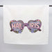 Krewe of Iris, Iris Sunglasses, Hail Iris, Iris Logo, Mardi Gras, New Orleans, Home Malone, towel, Sunglasses towel, Mardi Gras Krewe, NOLA Mardi Gras, NOLA, Home Malone