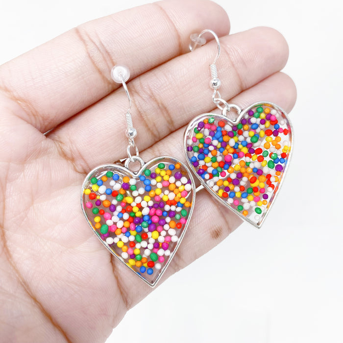 Sprinkle Heart Earrings