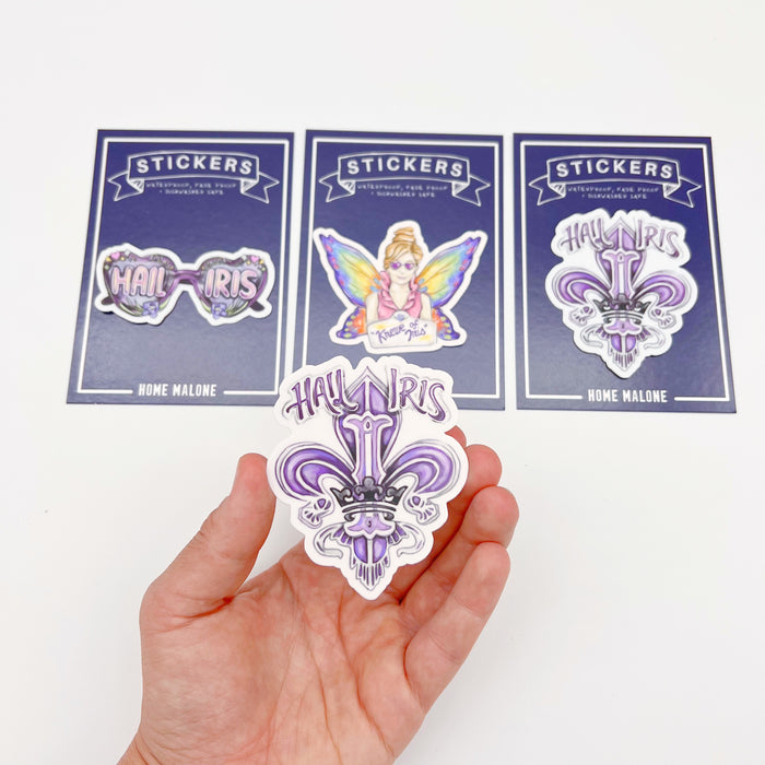 Iris Crest Fleur De Lis Sticker