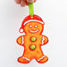 gingerbread man, gingerbread ornament, Christmas ornament, southern Christmas, sweet treat, cute gingerbread man, acrylic ornament, happy hollidays