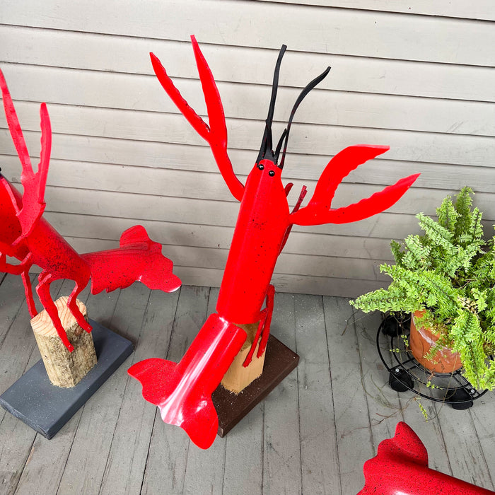 Plastic Crawfish Yard Art *Not Available For Shipping*