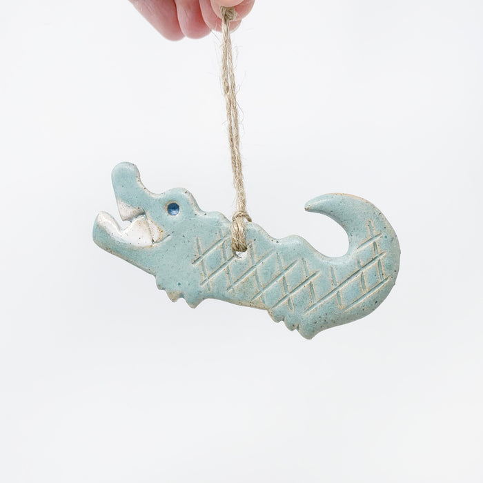 Ceramic Alligator Ornament