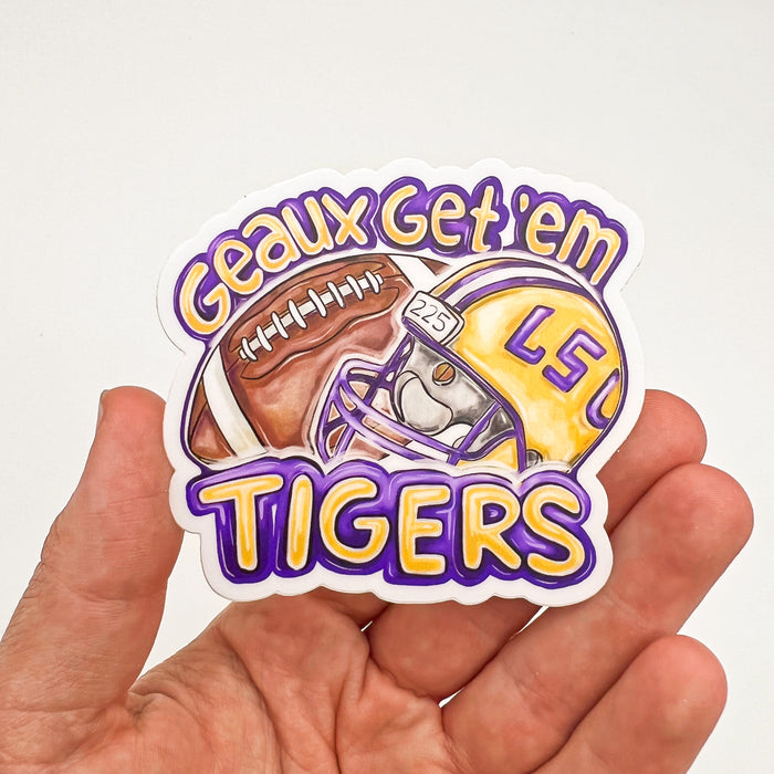 Geaux Get Em Tigers Sticker