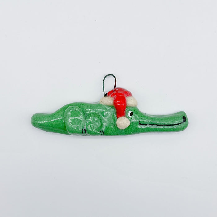 Ornament: Santa Alligator