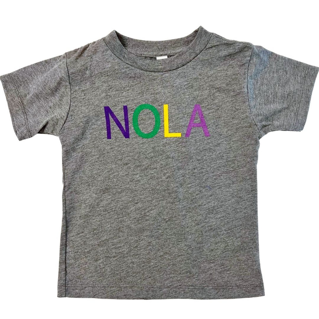 LittleGrands Nola Shirt - Crawfish, Mardi Gras & New Orleans Saints Shirt