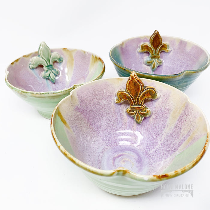 Ceramic Dip Bowl: Fleur De Lis