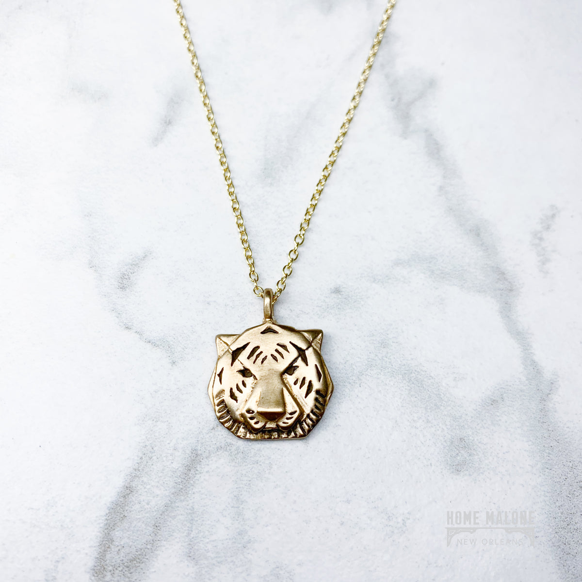Buy Gold Tiger Necklace Small Tiger Charm AC Gold Jewelry Online in India -  Etsy