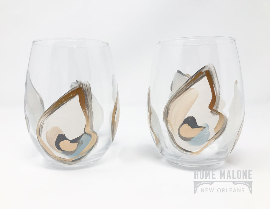 Stemless Wine Glass: Oyster Minis