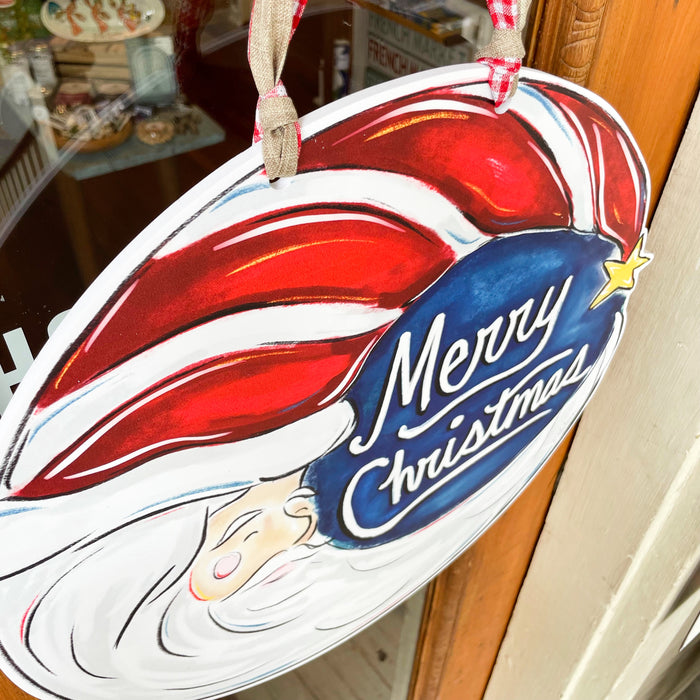 Santa Moon Door Hanger - Darker Skin - LOW STOCK