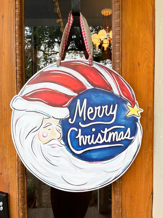 Santa Moon Door Hanger - Lighter Skin