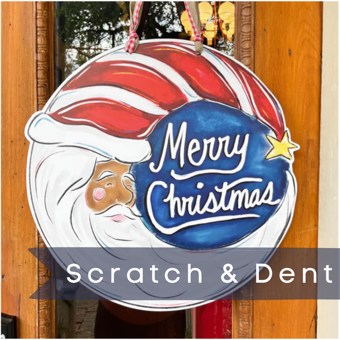 *Scratch & Dent* Santa Moon Door Hanger-Darker Skin