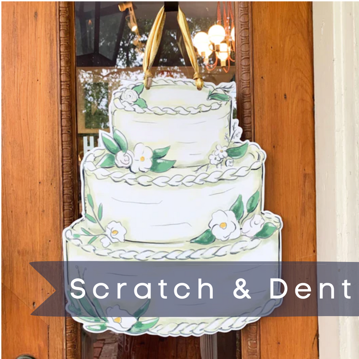 *Scratch & Dent* Wedding Cake Door Hanger