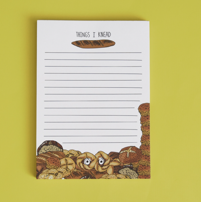 Things I Knead Notepad