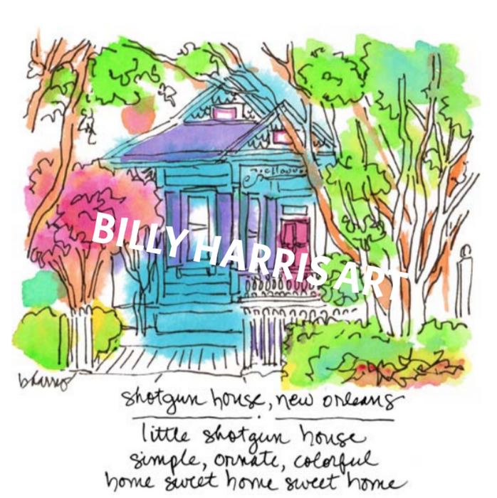 Framed Haiku Art Color: Little Shotgun House
