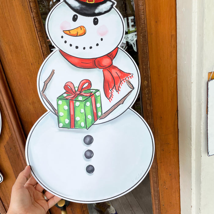 Snowman, Winter Snowman Decor, Snowman Door Hanger, Snowman Porch Decor,  Wooden Snowman, Standing Snowman, Winter Door Hanger, Christmas Gift, One  of a Kind, Home Decor, Winter Decor, Made in the USA, Kim's