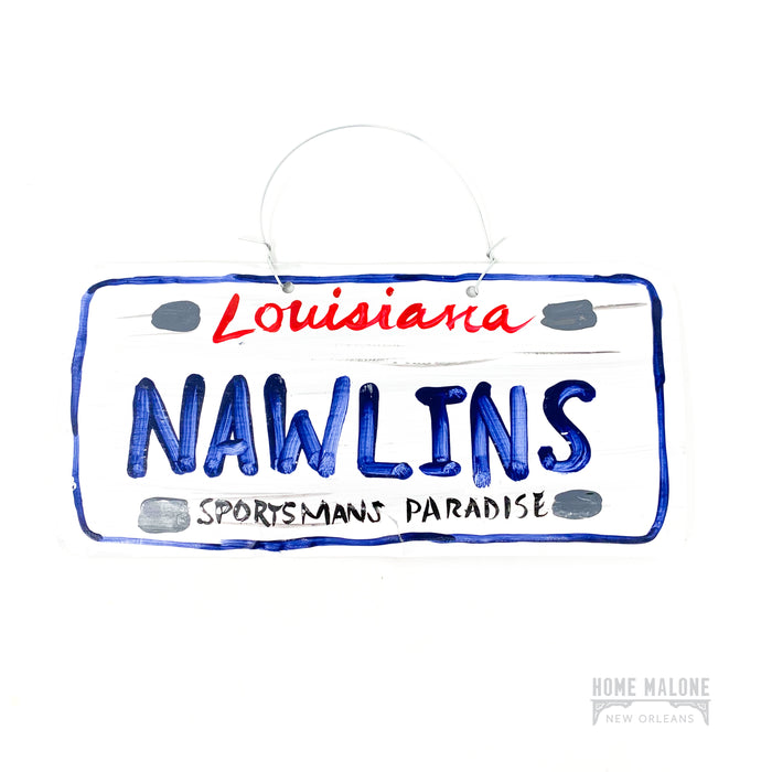 NAWLINS License Plate Ornament