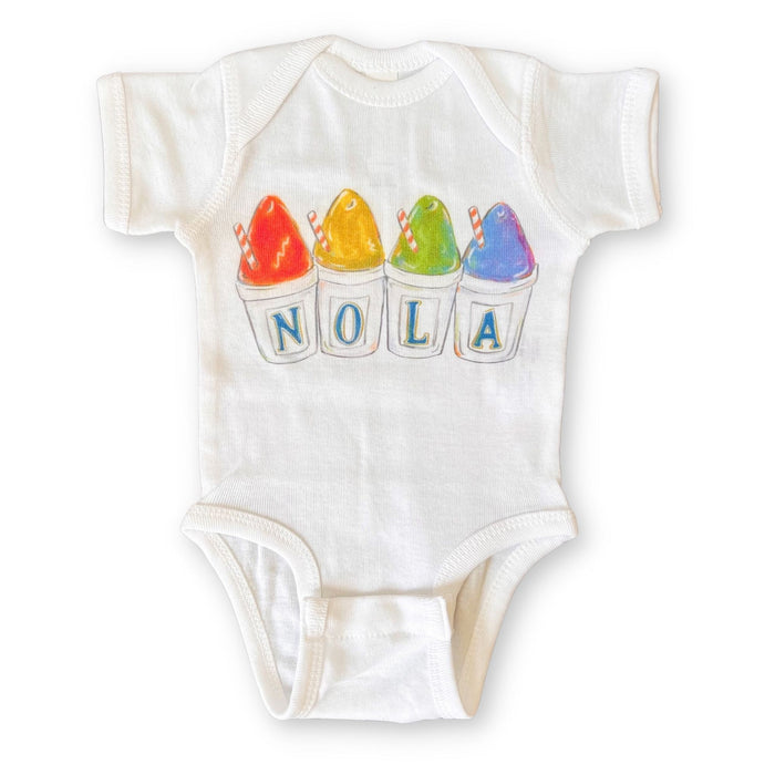 NOLA Sno-Balls Baby Onesie Bodysuit Home Malone New Orleans Louisiana Baby Shower Gift