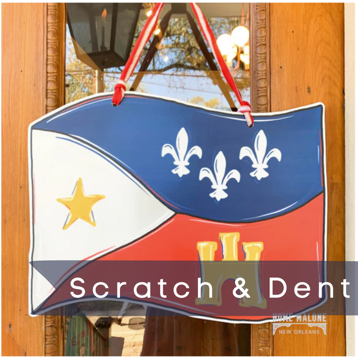 *Scratch & Dent* Acadiana Flag Door Hanger