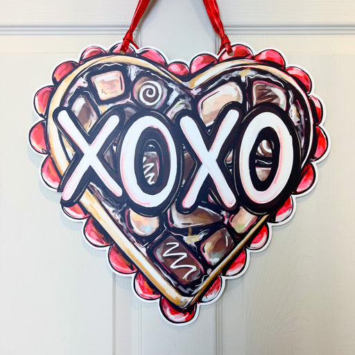 Valentine's Day XOXO Box Of Chocolate Door Hanger Home Malone New Orleans