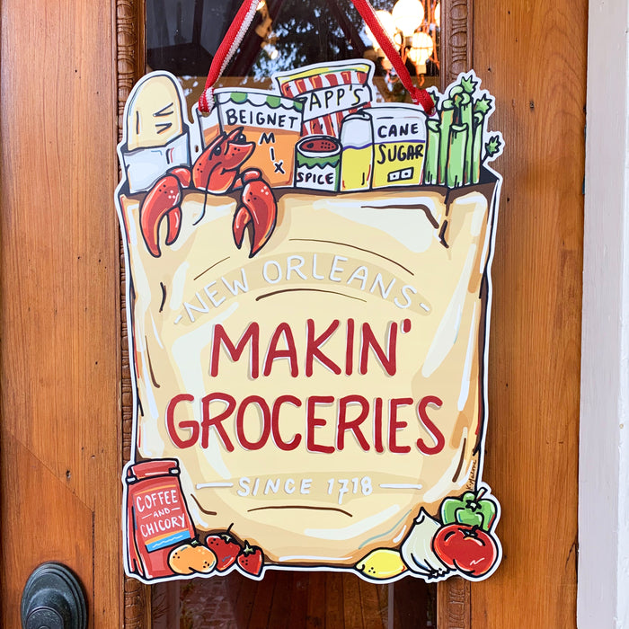 Makin' Groceries Door Hanger