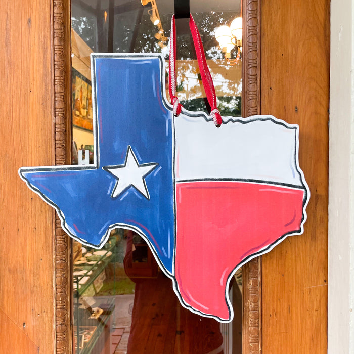 Texas State Flag Door Hanger Home Malone