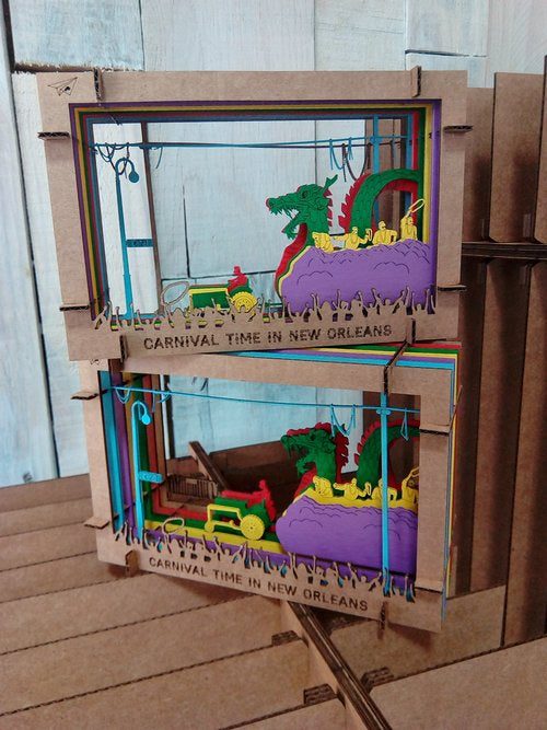 Mardi Gras 3D Diorama