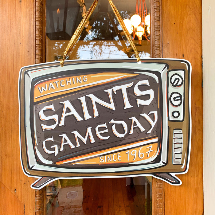 Saints Game Day Door Hanger