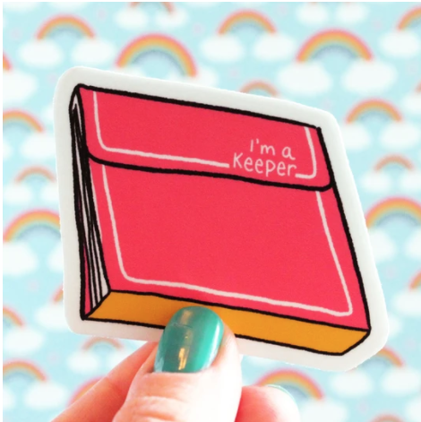I'm A Keeper Sticker - Trapper Keeper Throwback Sticker — Home Malone