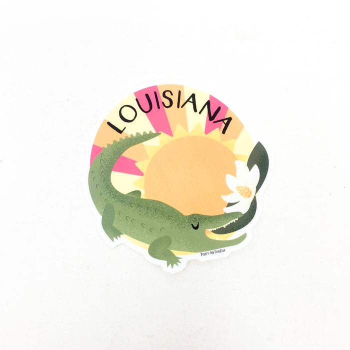 Louisiana Sunset Vinyl Sticker