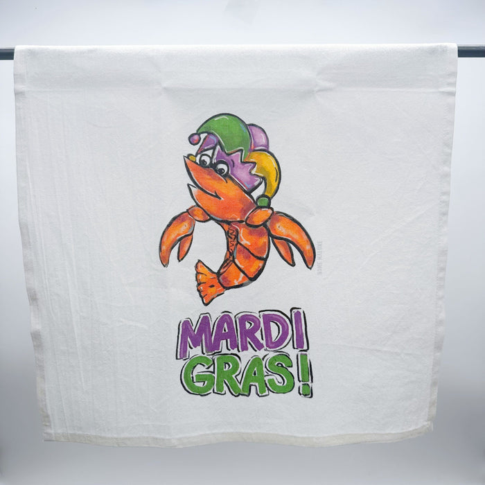Mardi Gras Crawfish Towel