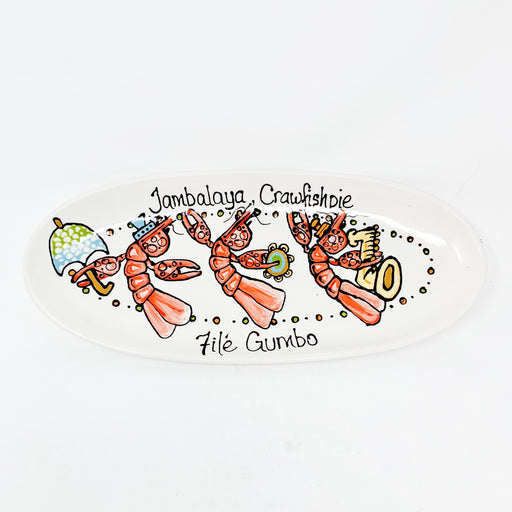 Jan Salzer Jambalaya Crawfish Pie, File Gumo Crawfish Second Line New Orleans Platter Wedding Gift Ideas