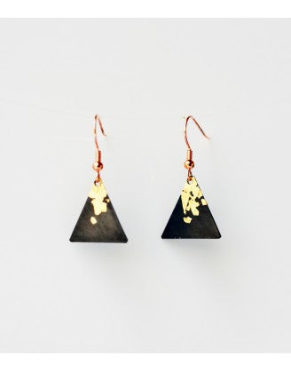 Gilded Triangle Earrings