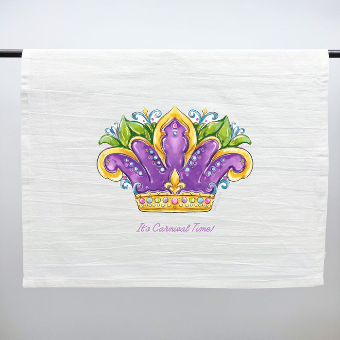 Carnival Time Queen Crown Towel