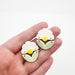 Springtime white petal flower earrings, jewelry, accessory, Eleven + Jane, Home Malone, NOLA